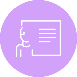 A picture shows colorful icons representing various digital tools and functions.